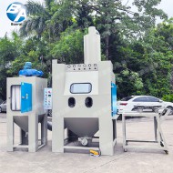 臺車轉盤自動噴砂機