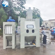 臺車轉盤式自動噴砂機