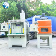防爆全自動回轉(zhuǎn)轉(zhuǎn)盤式噴砂機