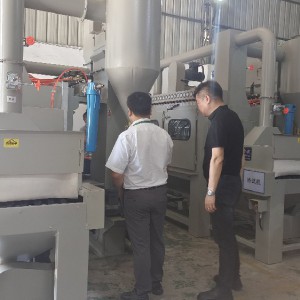 客戶案例——防爆輸送式噴砂機